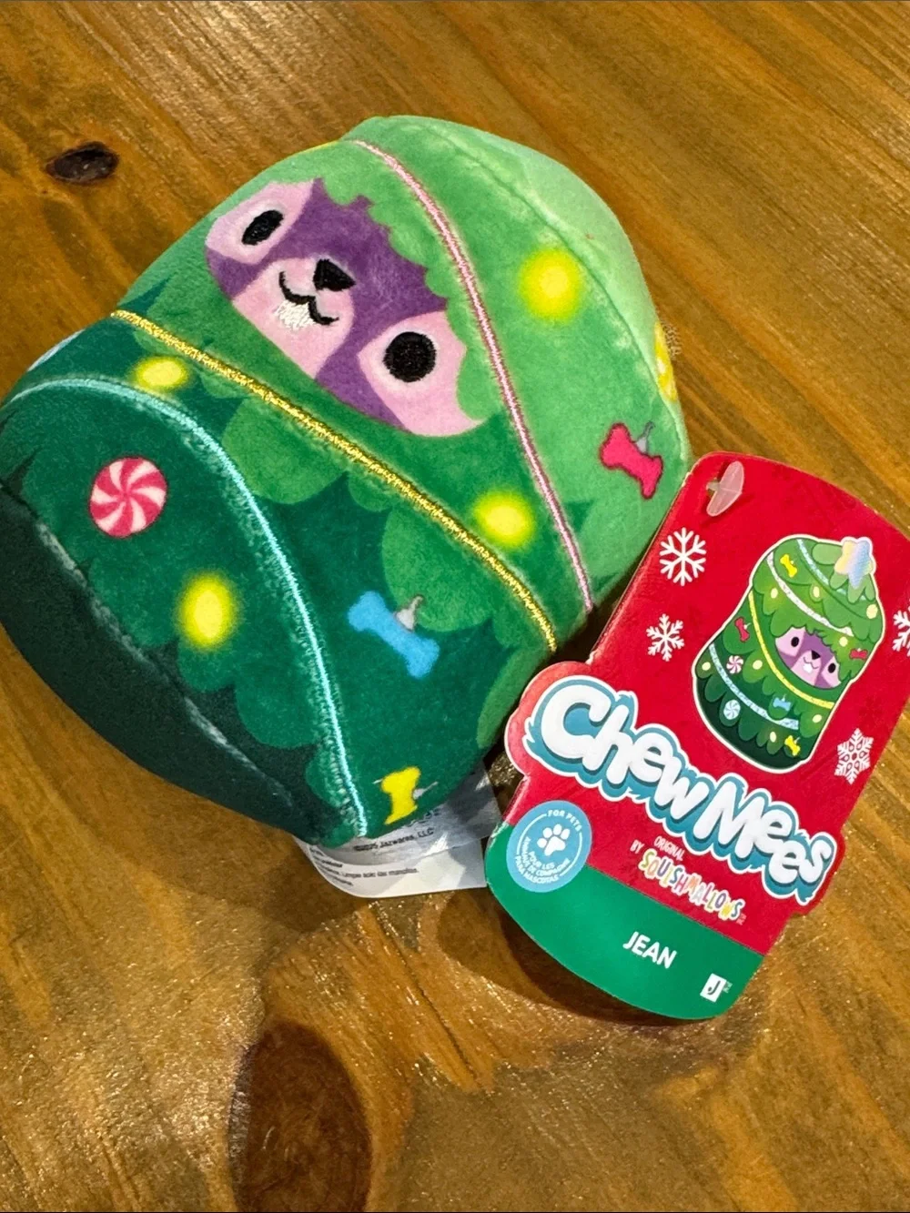 ChewMees by Squishmallows - Set of 3 - Holiday Plush Dog Toy